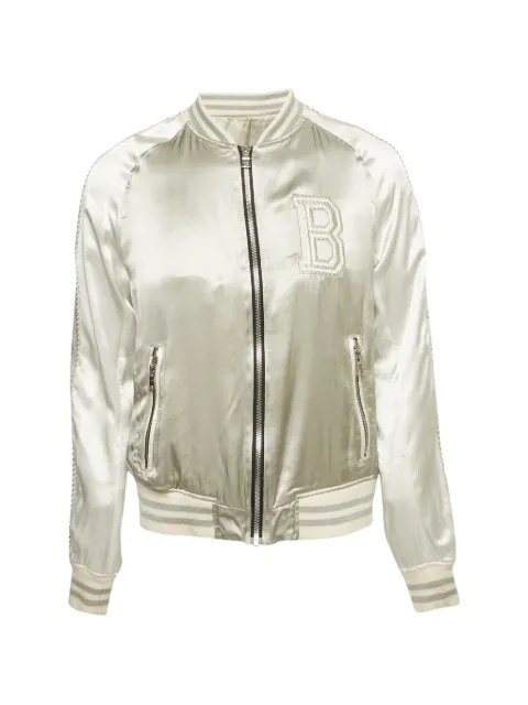 Balmain Pre-Owned bomber satin jacket