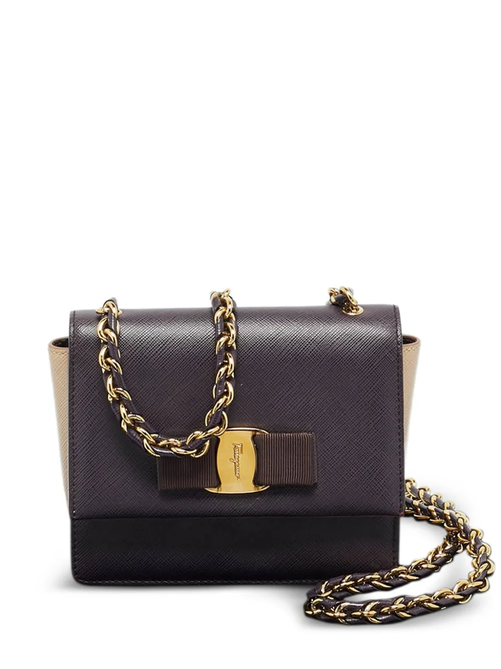 Ferragamo Pre-Owned mini Ginny leather shoulder bag - Viola