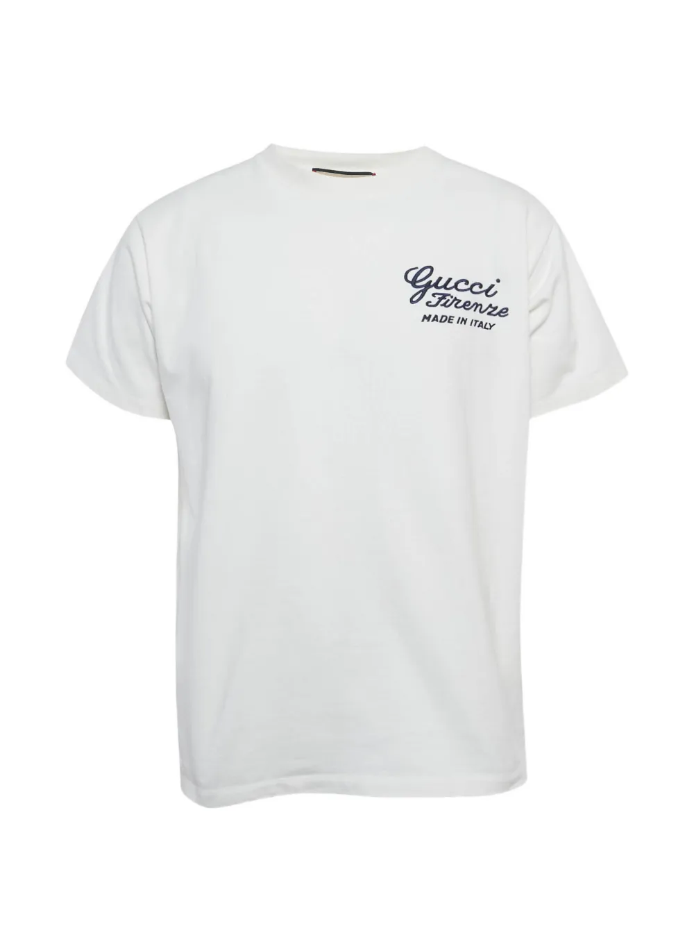 Gucci Pre-Owned Firenze-embroidery T-shirt - Bianco
