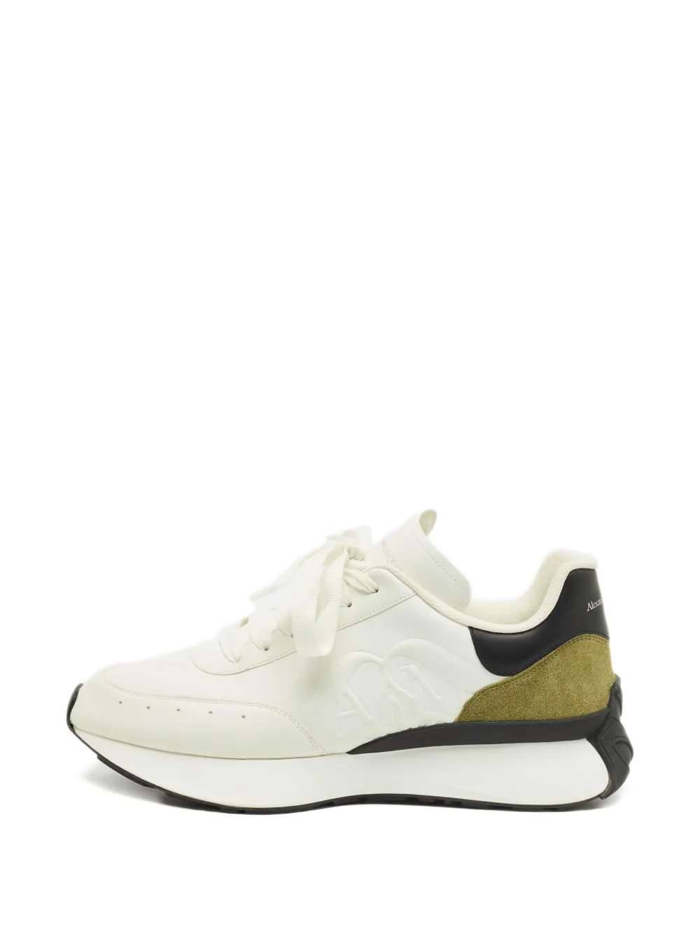 Alexander McQueen Pre-Owned Sprint Runner leather suede sneakers – White