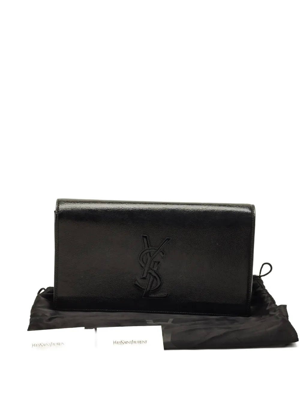 Saint Laurent Pre-Owned Belle De Jour leather clutch bag - Nero