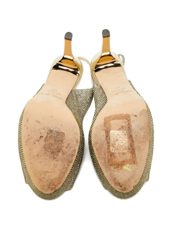 Jimmy Choo Pre-Owned スリングバック パンプス | ゴールドトーン