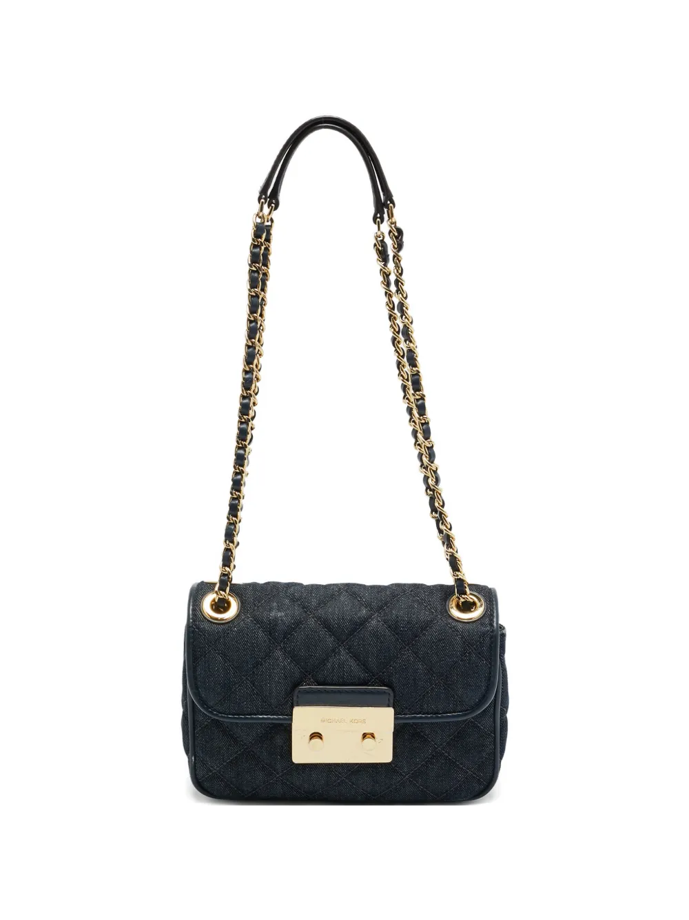 Michael Kors quilted chain shoulder bag - Blu