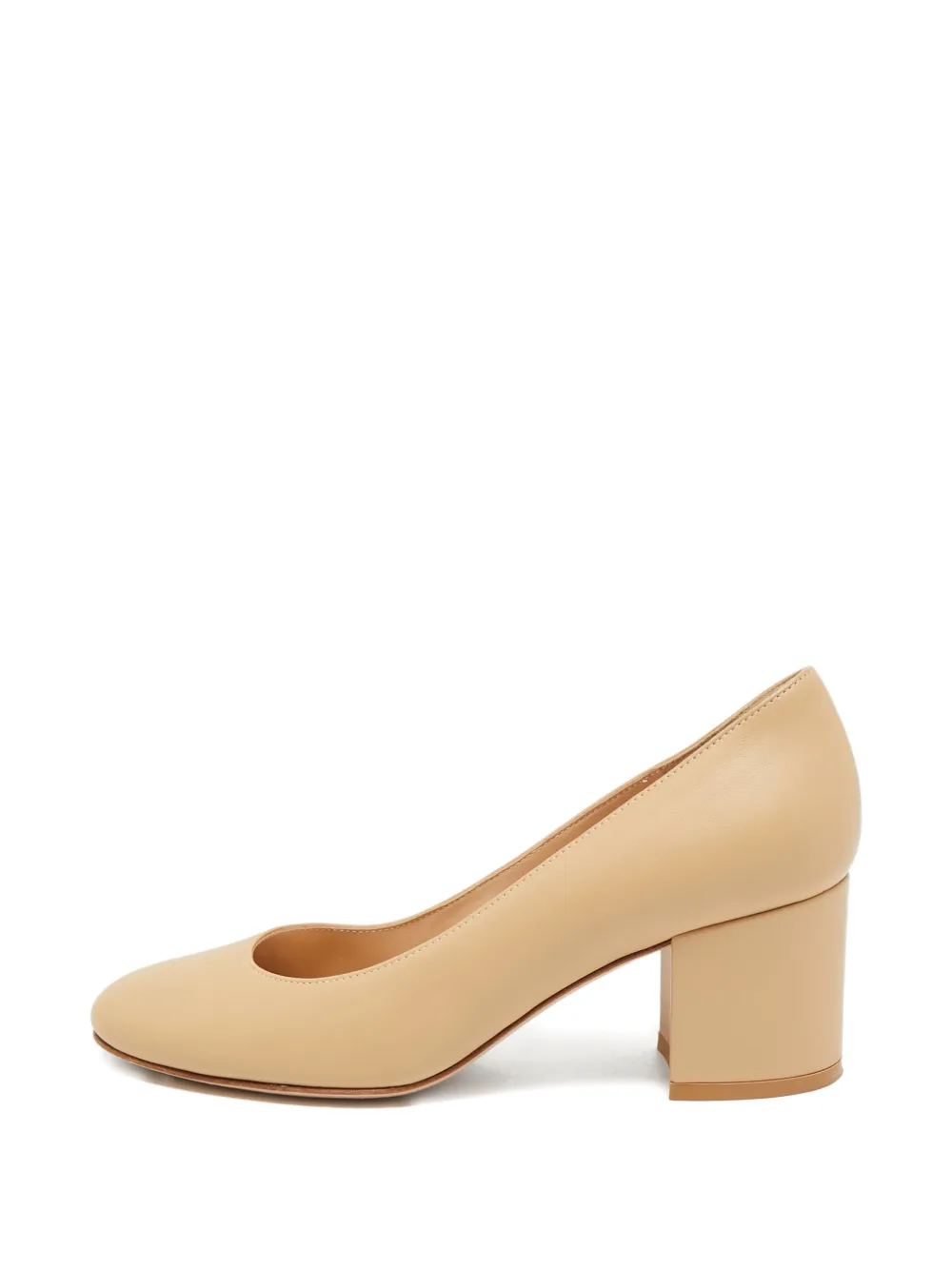 Gianvito Rossi leather pumps - Nude