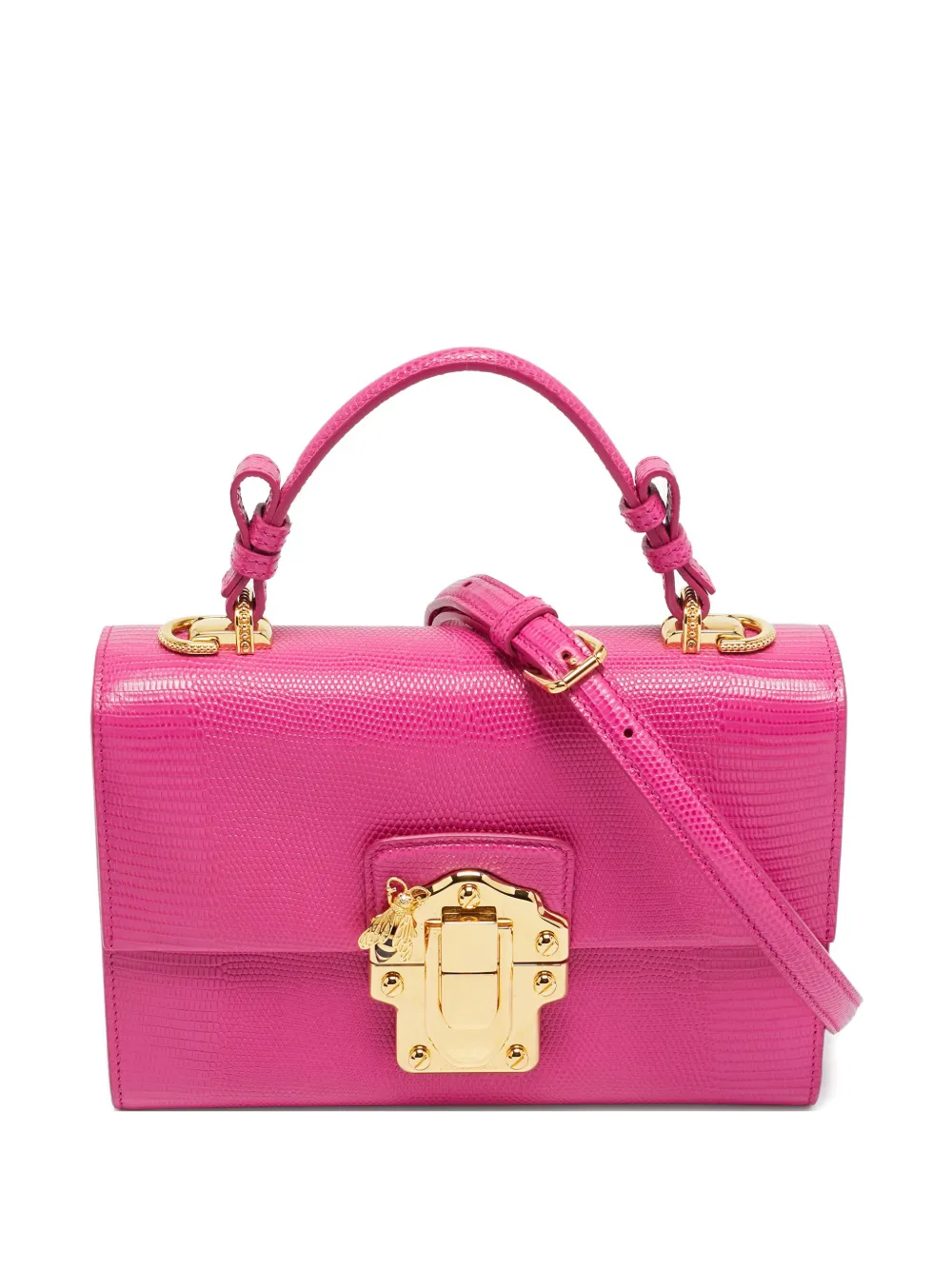 Dolce & Gabbana Pre-Owned Lucia leather shoulder bag - Rosa