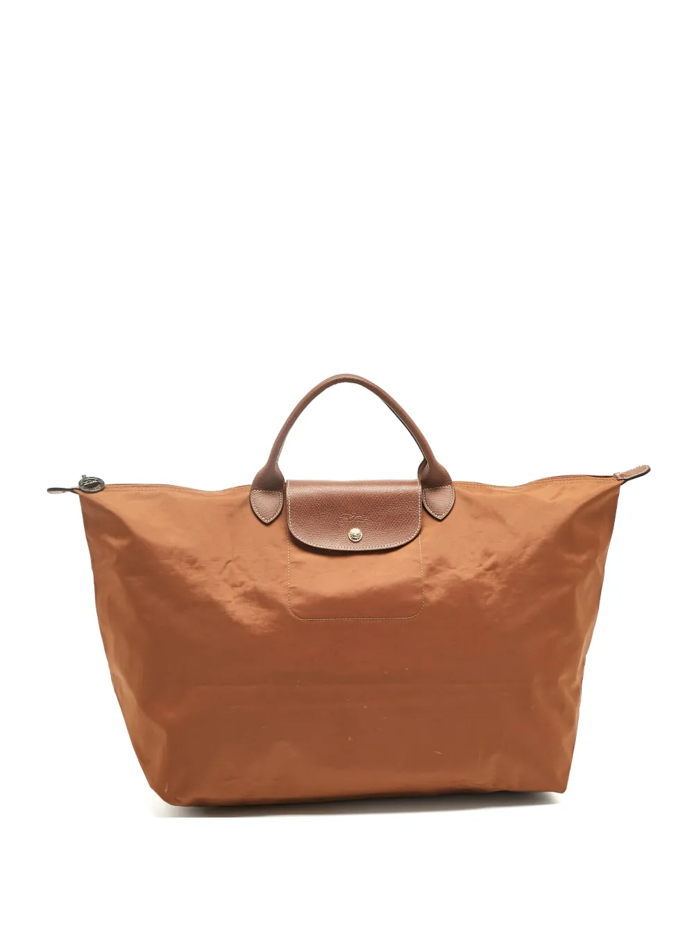 Longchamp logo tote bag - Marrone