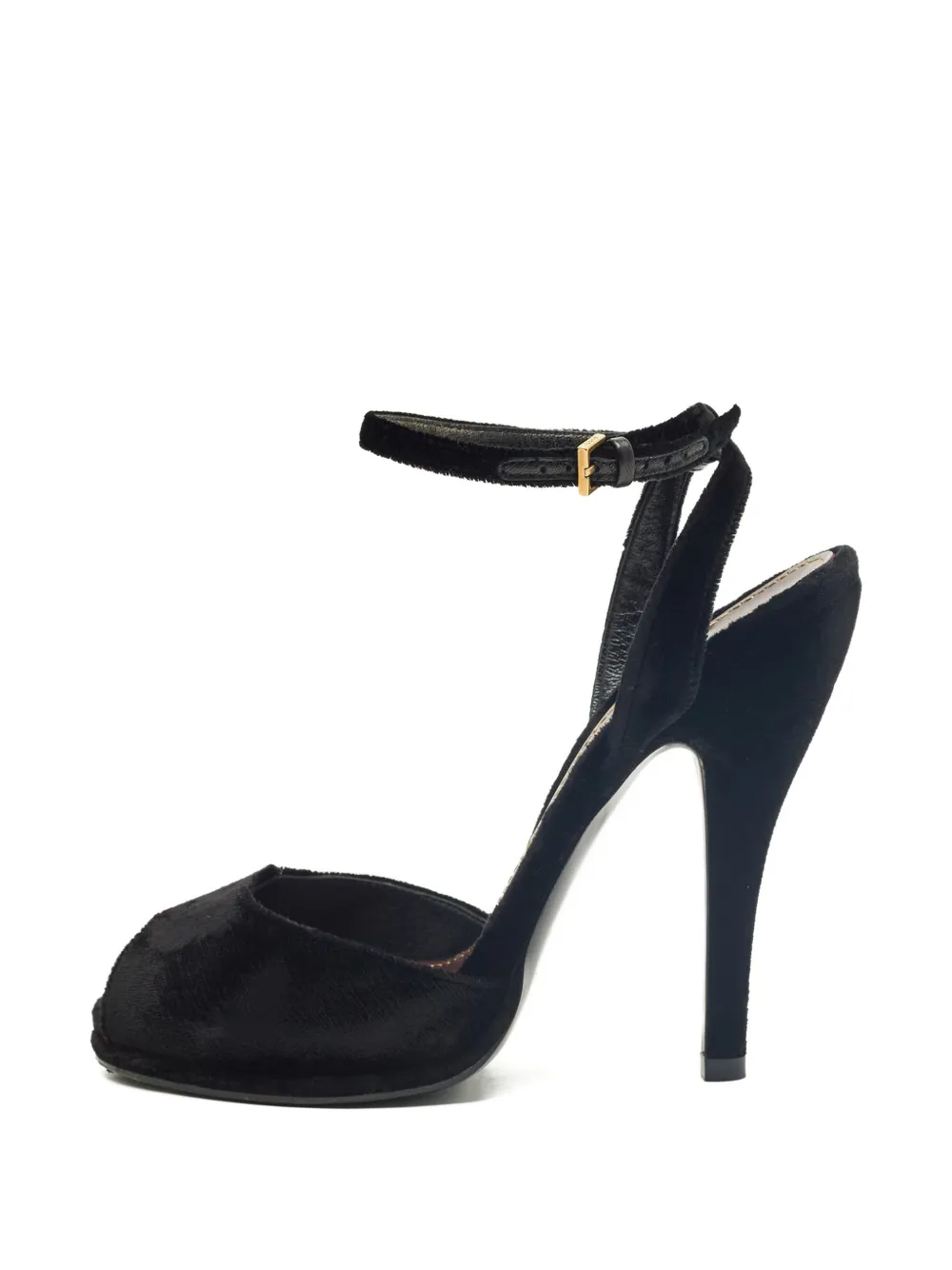 Gucci Pre-Owned ankle-strap peep-toe sandals - Nero