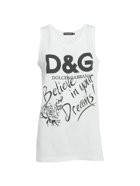 Dolce & Gabbana Pre-Owned logo-print tank top