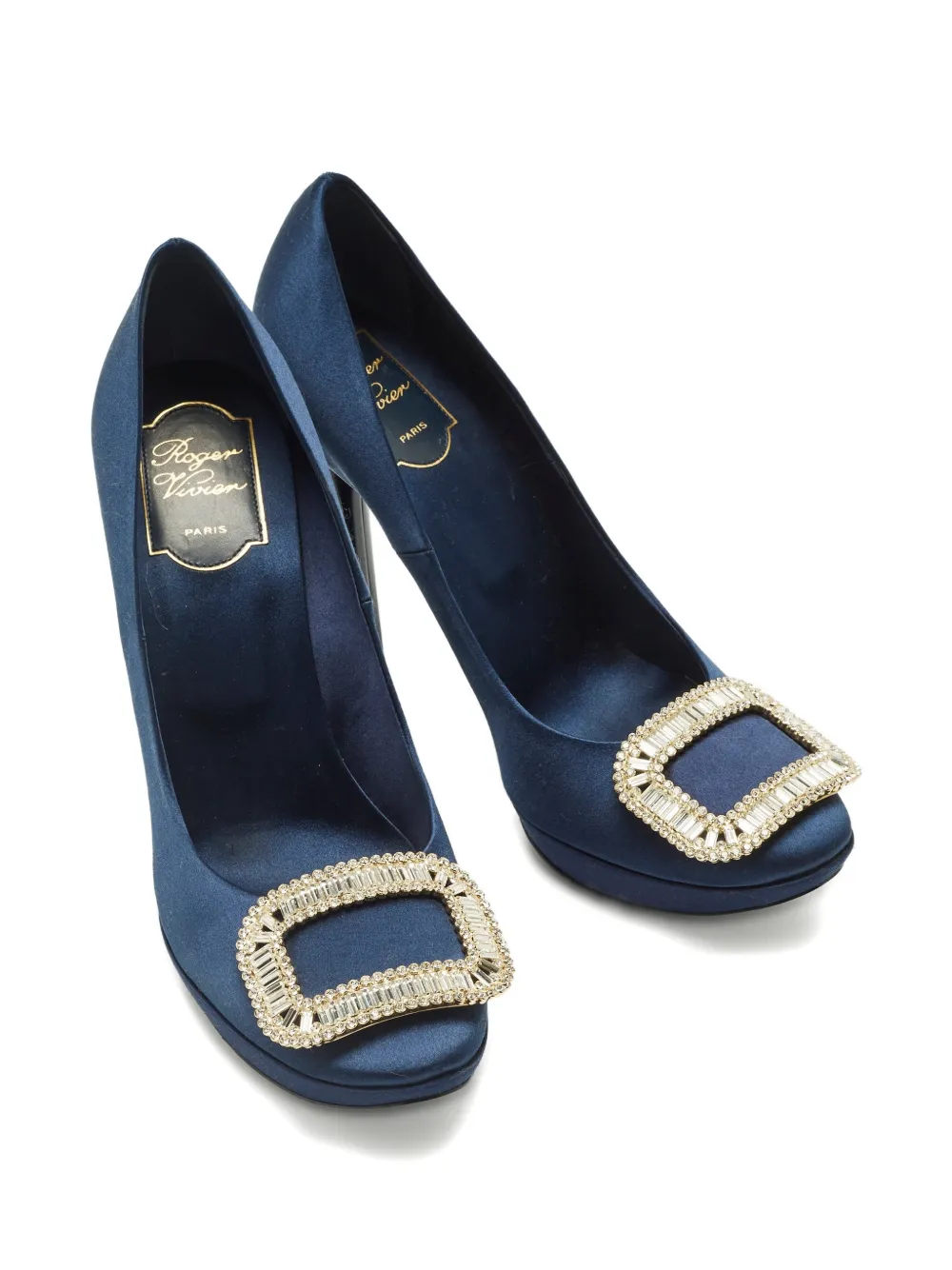 Roger Vivier Vintage Limelight buckled pumps - Blau