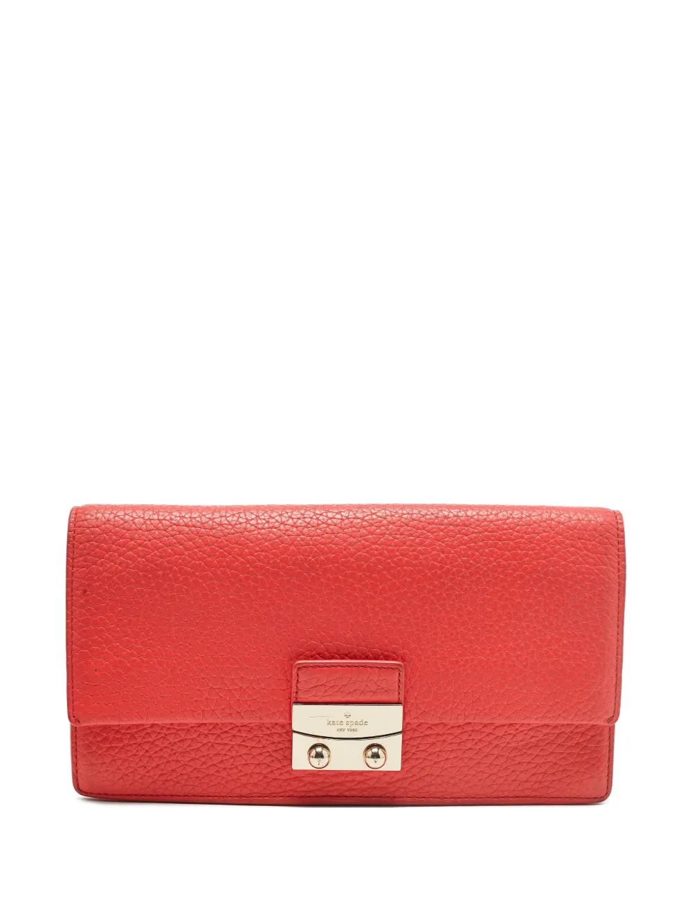 Kate Spade grained leather clutch - Rosso