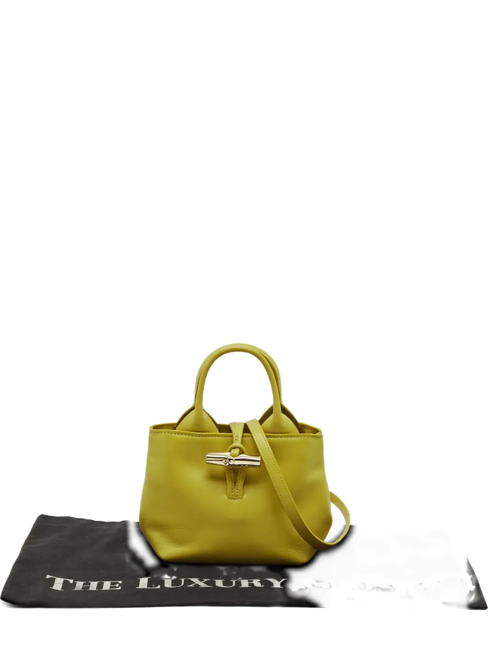 Longchamp calf leather tote bag - Giallo