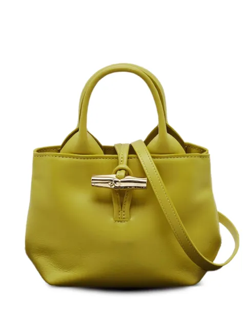 Longchamp calf leather tote bag