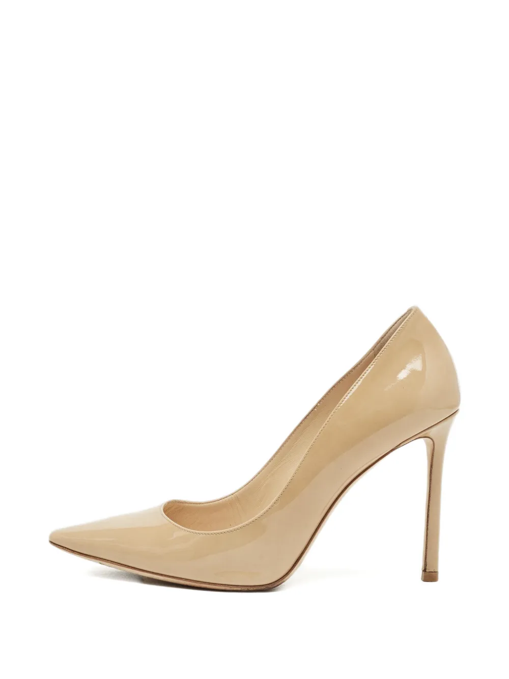 Jimmy Choo Pre-Owned leather pointed-toe pumps - Toni neutri