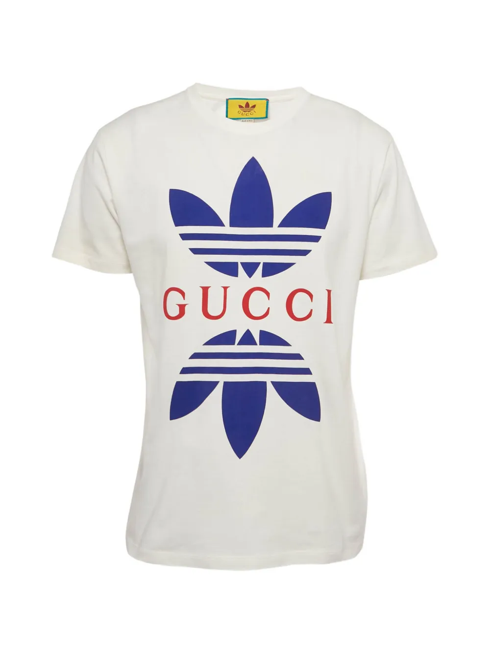 Gucci Pre-Owned x Adidas crew-neck graphic top - Toni neutri