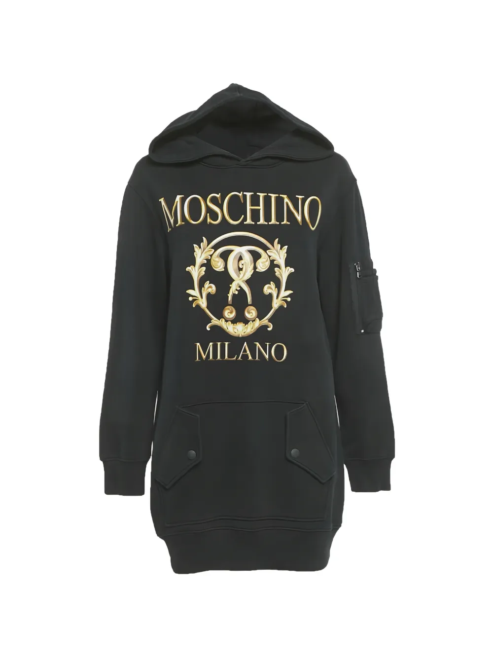 Moschino Pre-Owned cotton logo hoodie - Nero