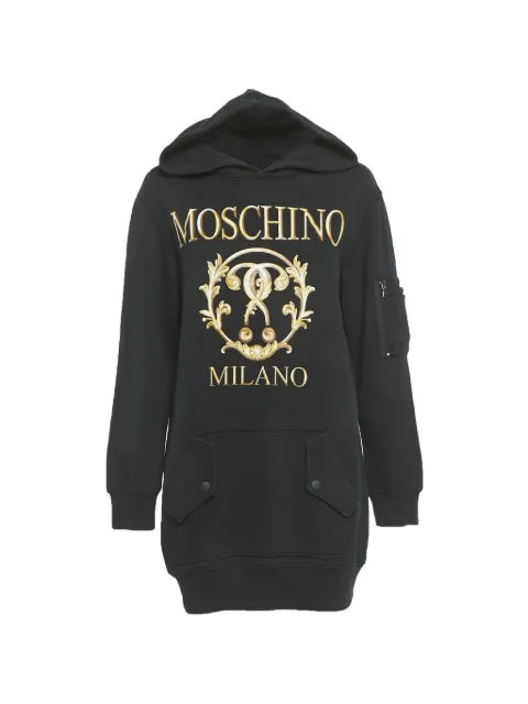 Moschino Pre-Owned cotton logo hoodie