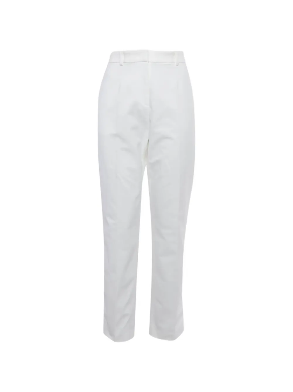 Pre-owned Pucci Taffeta Trousers In White