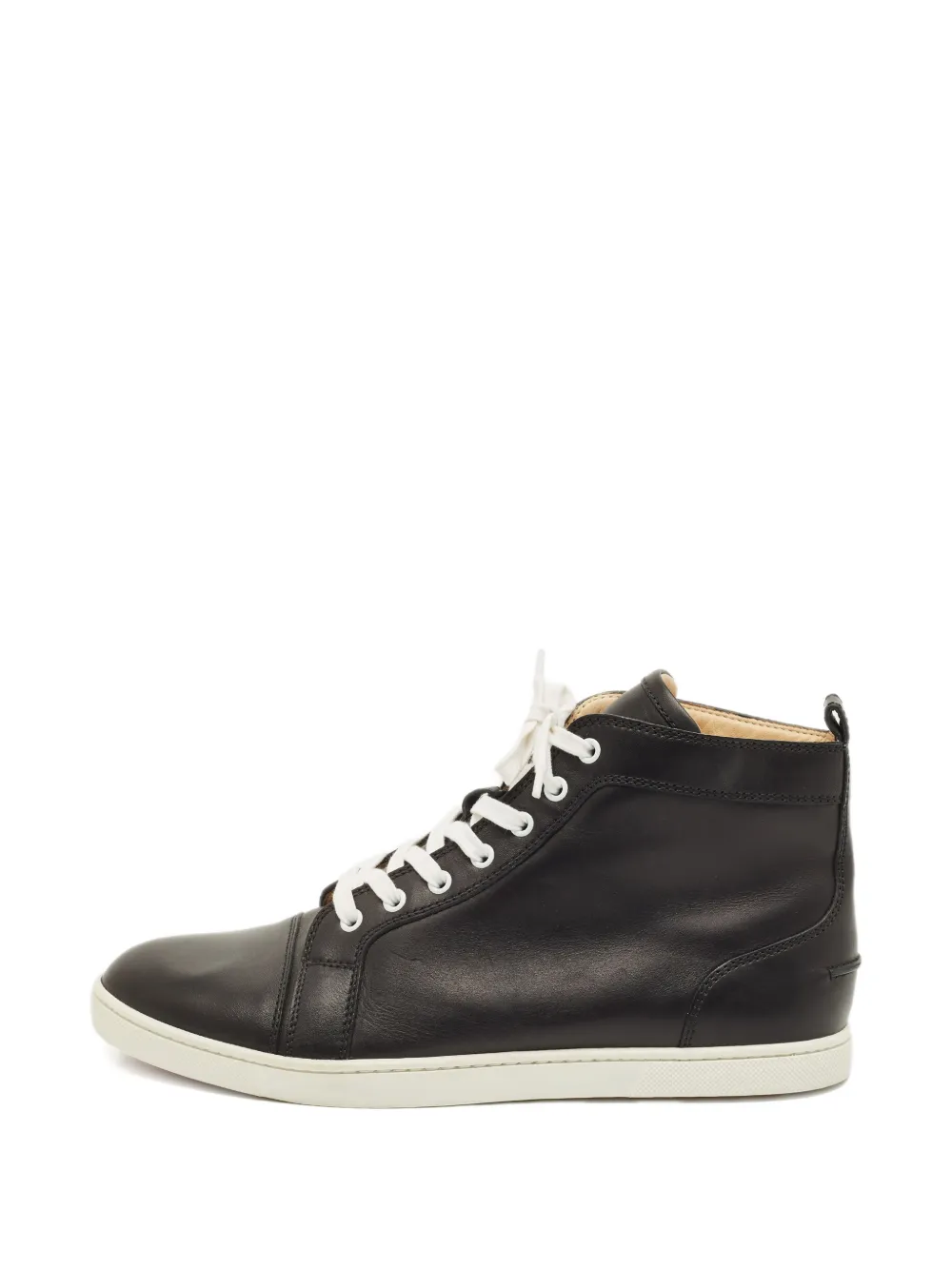 Christian Louboutin Pre-Owned leather high-top sneakers - Schwarz