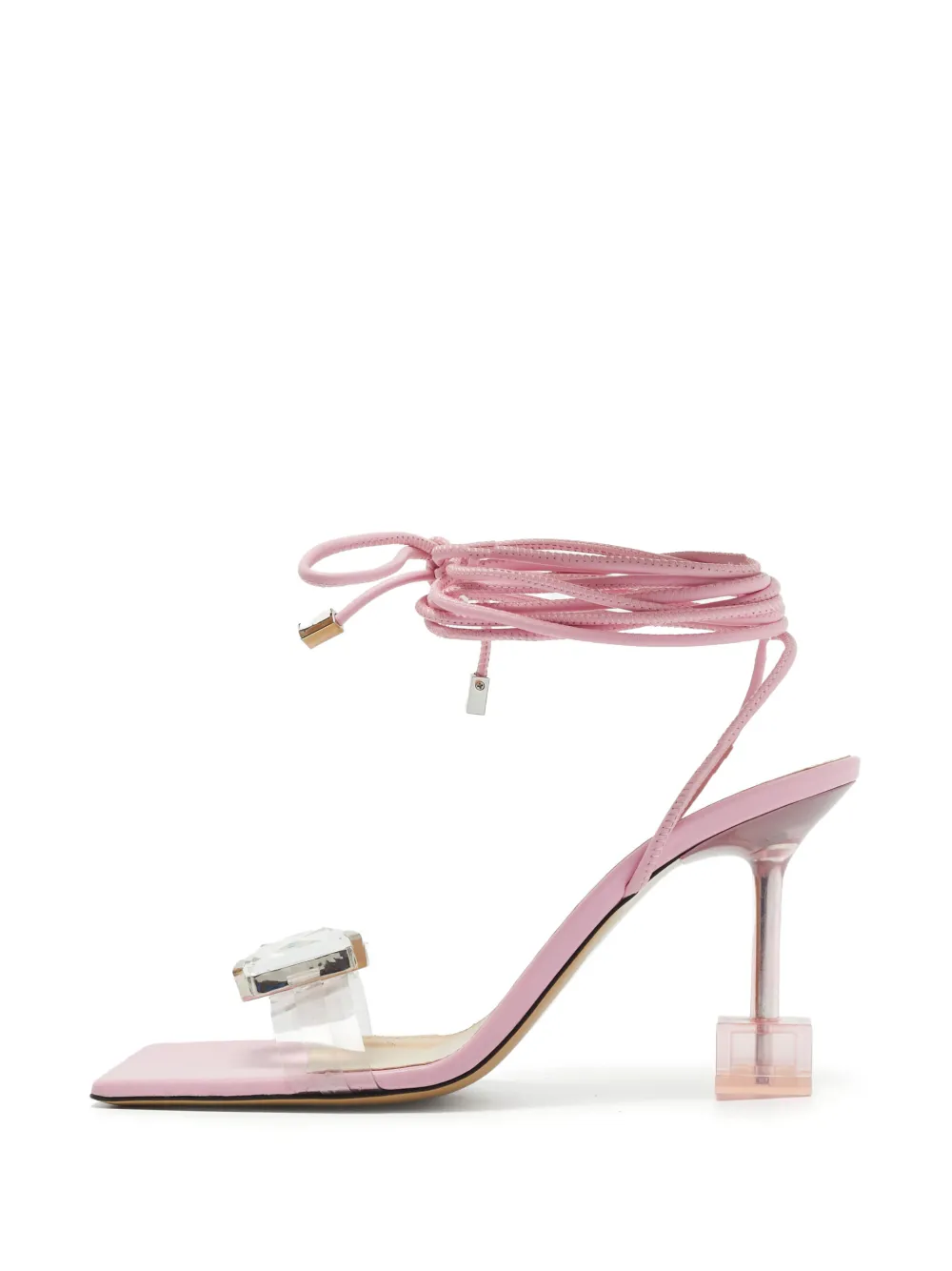 MACH & MACH crystal square-toe sandals - Rosa