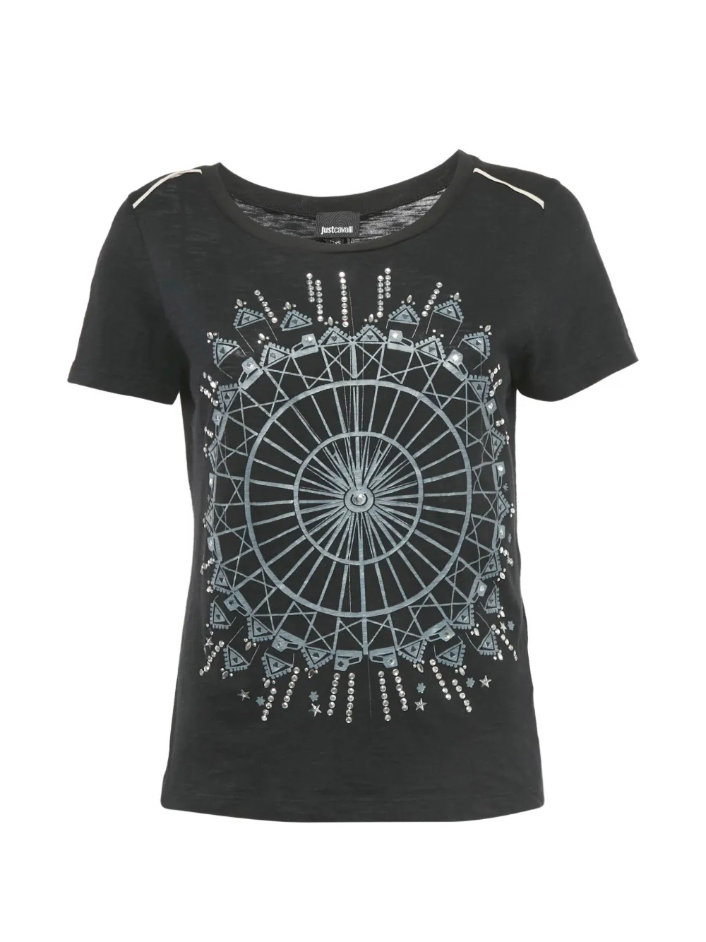 Just Cavalli printed cotton T-shirt - Nero