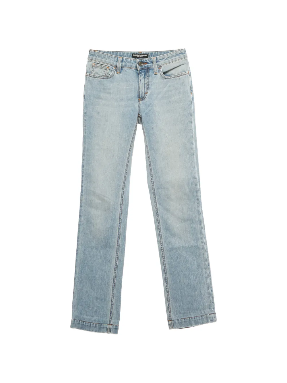 Dolce & Gabbana Pre-Owned Jeans con cintura - Blu