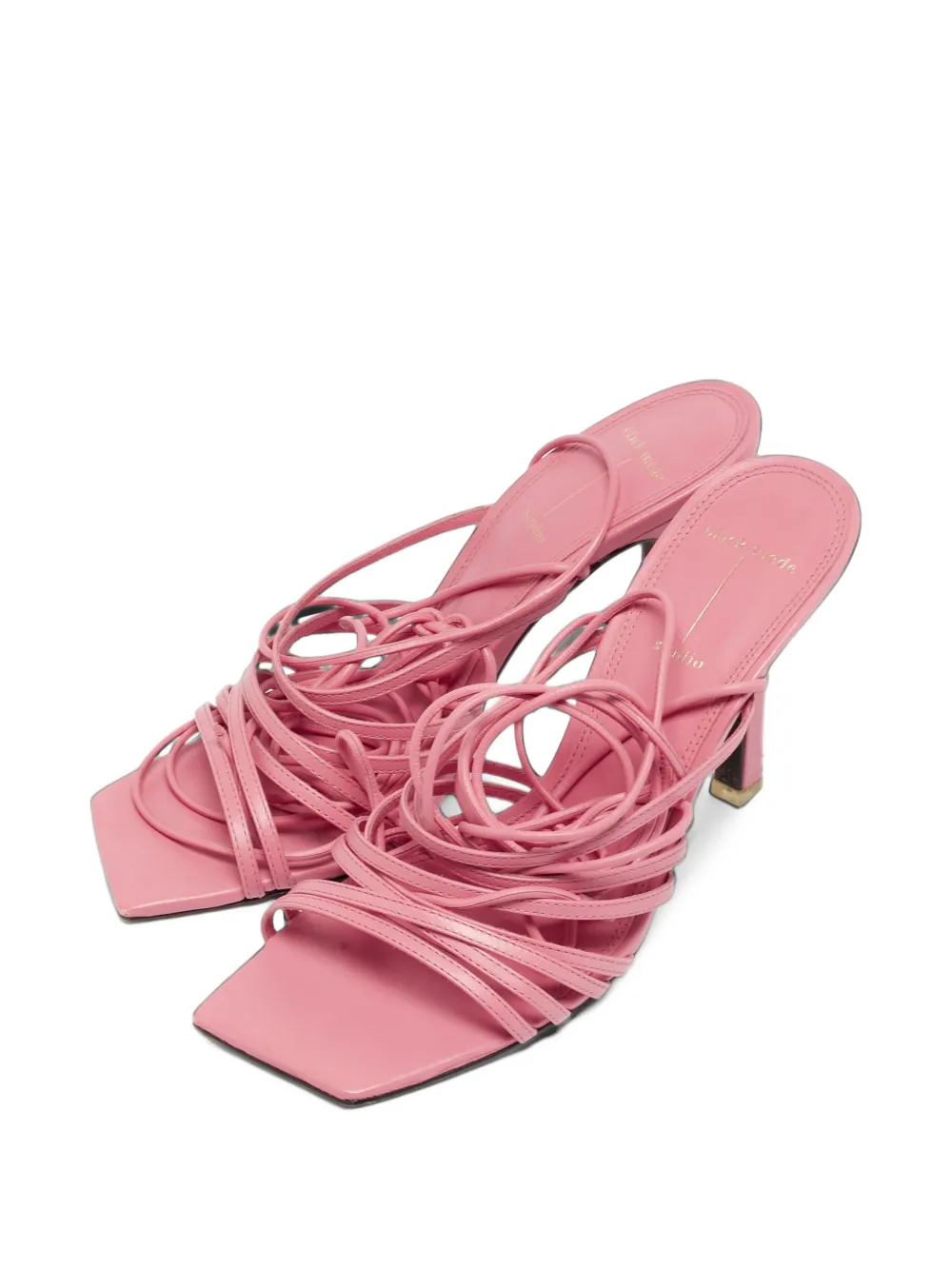 BLACK SUEDE STUDIO x Caroline Stanbury strappy heeled sandals - Rosa