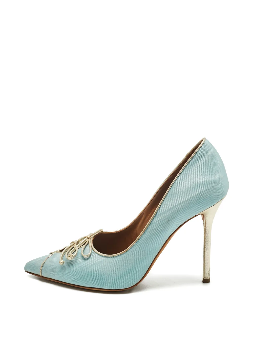 Malone Souliers Bow canvas pumps - Blu