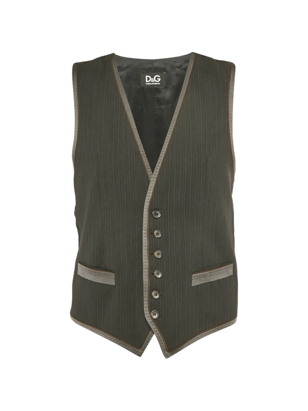 Dolce & Gabbana Pre-Owned striped waistcoat - Nero