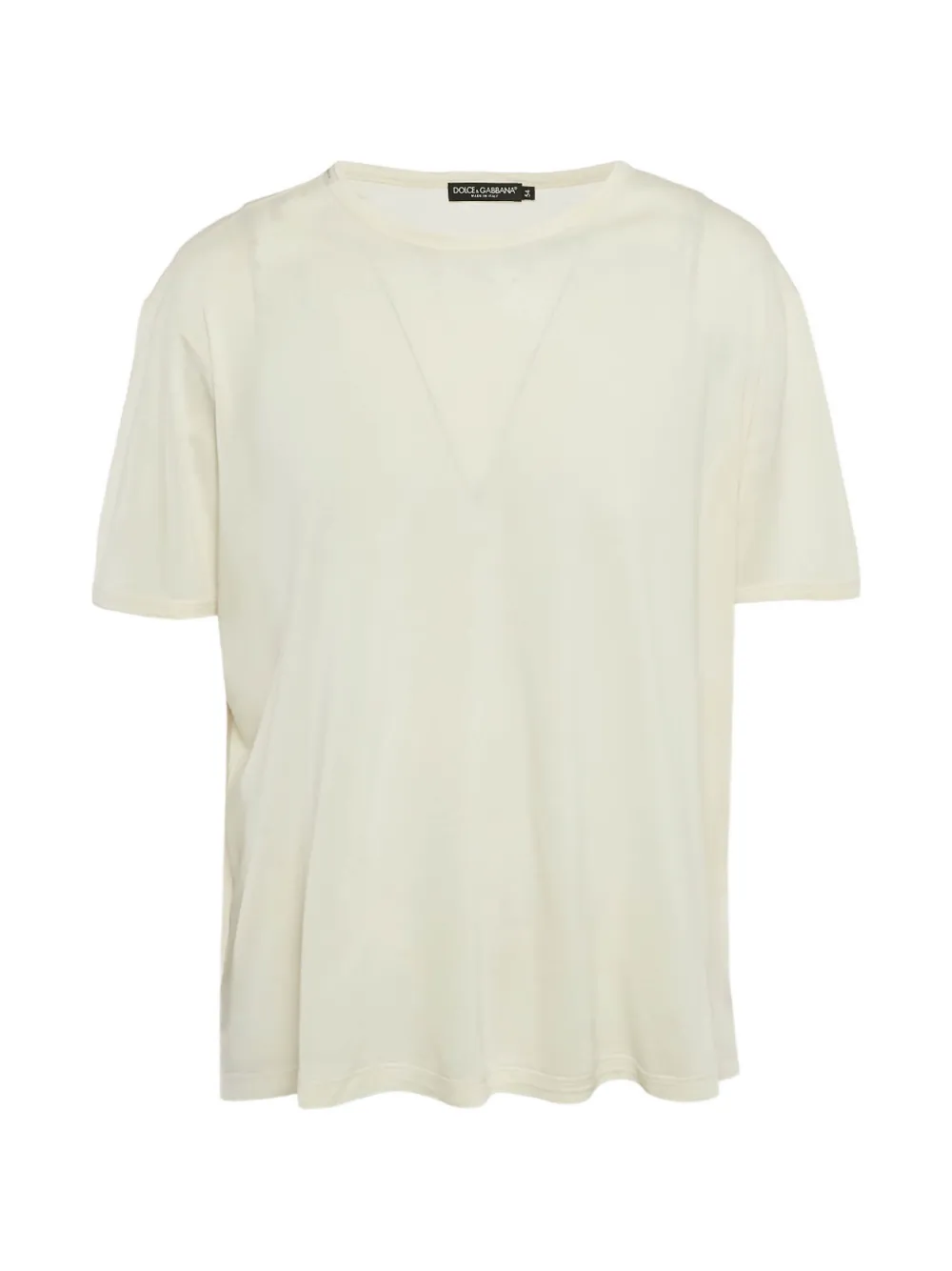 Dolce & Gabbana Pre-Owned Cream crewneck t-shirt - Toni neutri