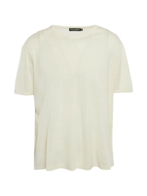 Dolce & Gabbana Pre-Owned t-shirt à col rond Cream