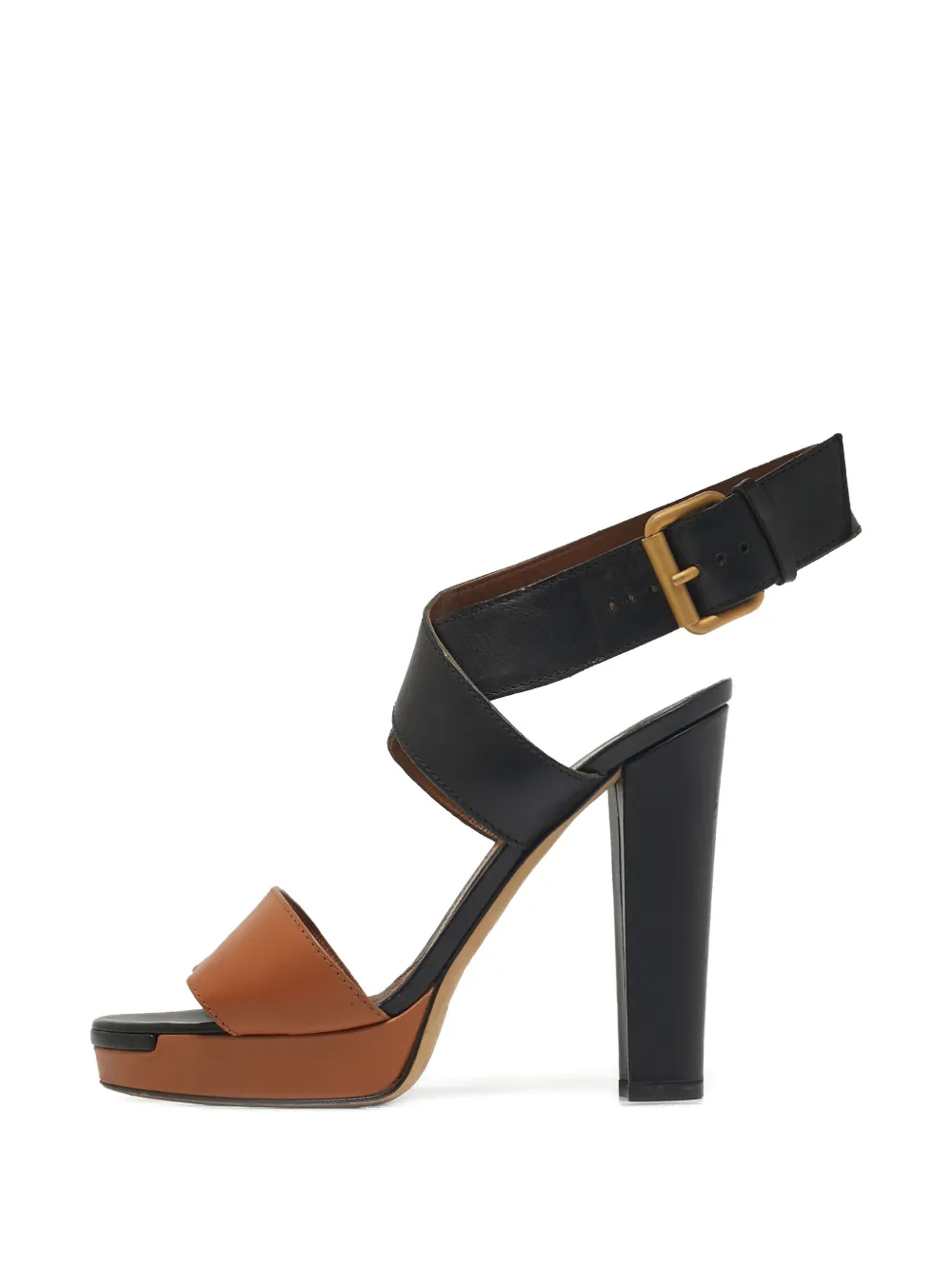 Fendi Pre-Owned platform block-heel sandals - Nero
