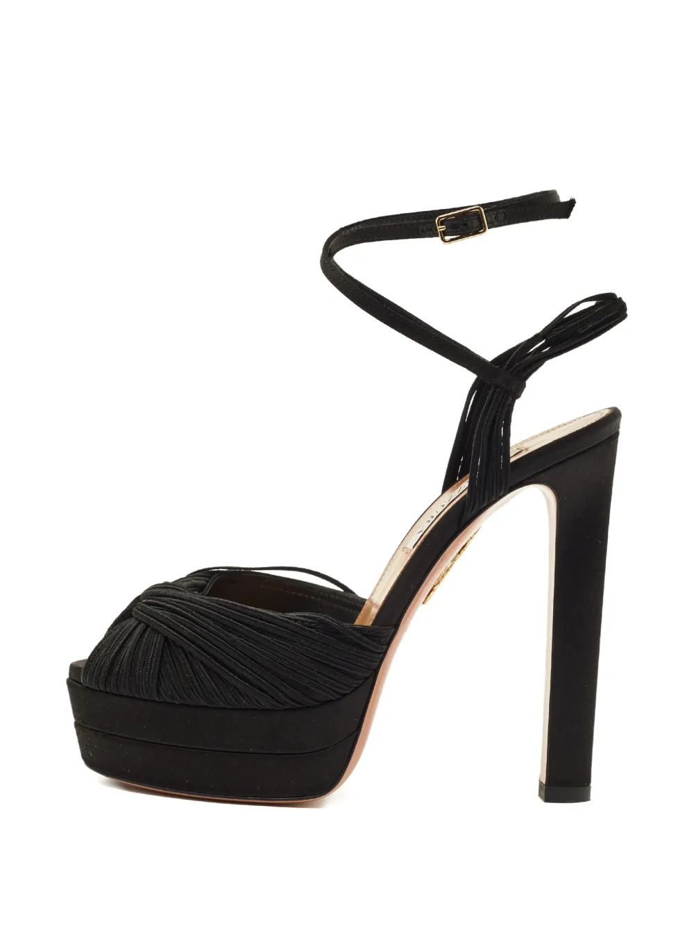 Aquazzura Bellini knot platform sandals - Nero