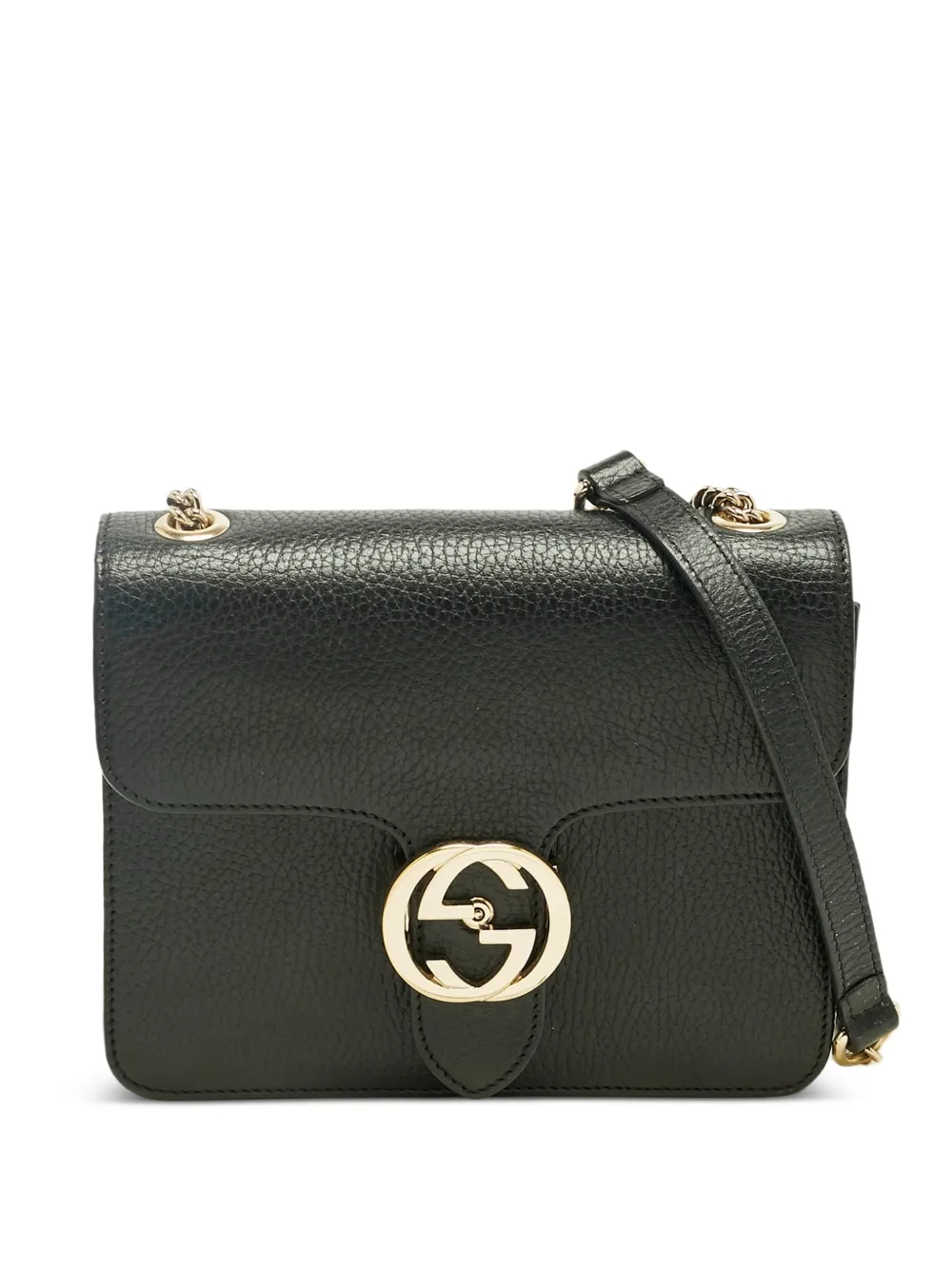 Gucci Pre-Owned Interlocking G chain shoulder bag - Nero