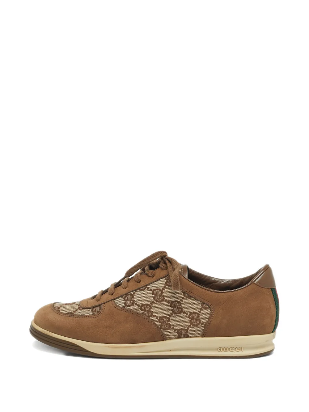 Gucci Pre-Owned brown GG canvas sneakers - Marrone