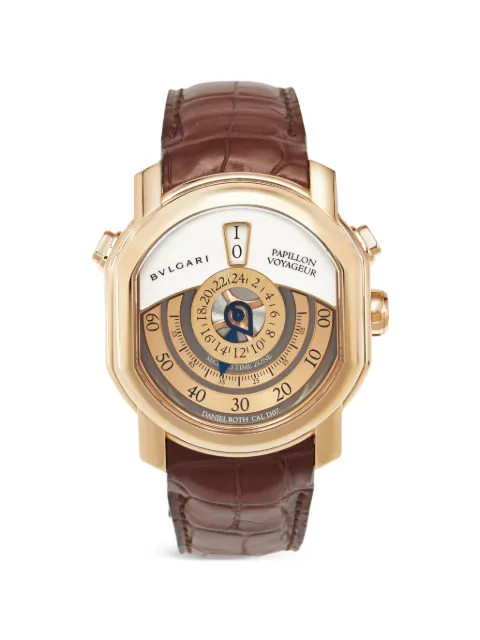 Bvlgari Pre-Owned 2012 Daniel Roth Papillon Voyageur GMT 43mm watch