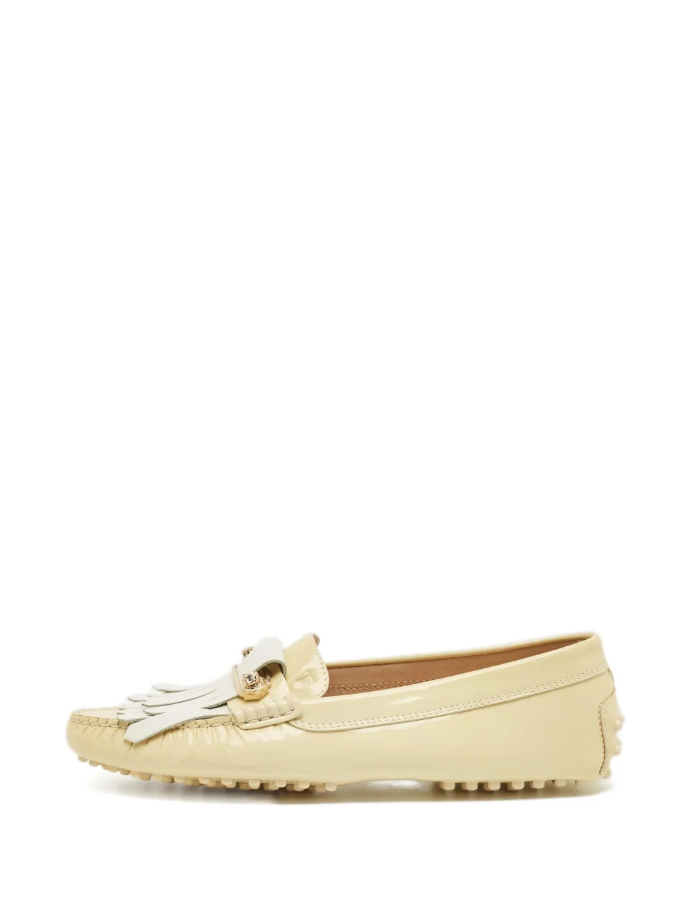 Tod's Vintage fringe-detail loafers - Toni neutri
