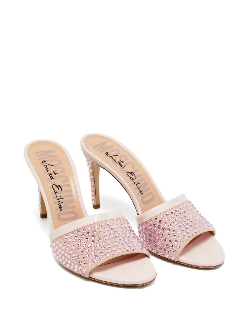 Moschino Pre-Owned crystal-embellished sandals - Rosa