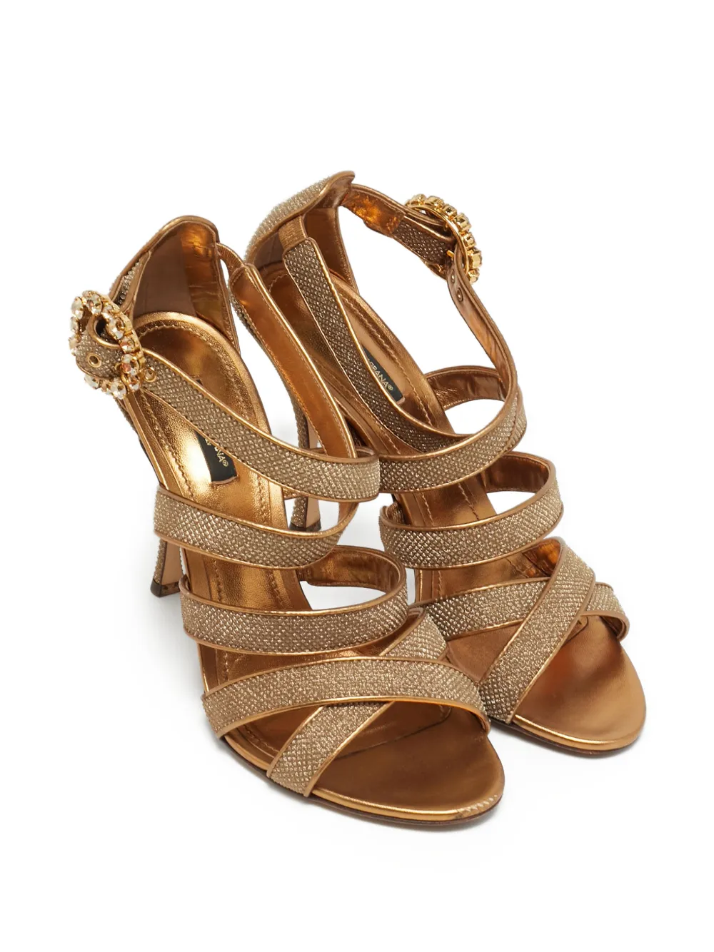 Dolce & Gabbana Pre-Owned lurex sandals - Gold