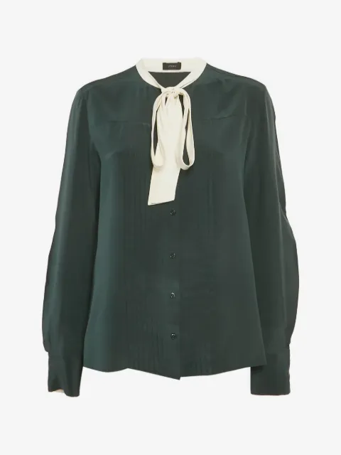 JOSEPH silk neck-tie shirt