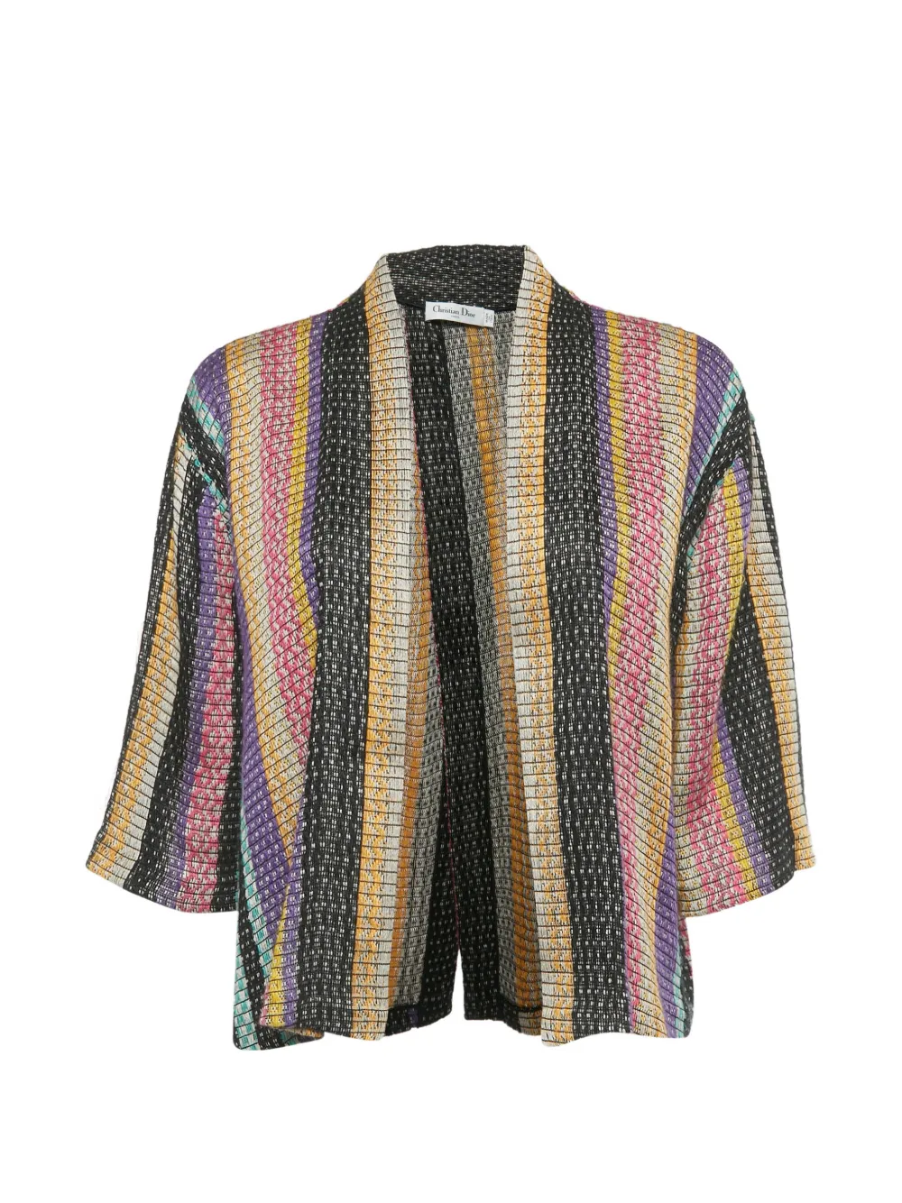 Pre-owned Dior Striped Jacket In Black