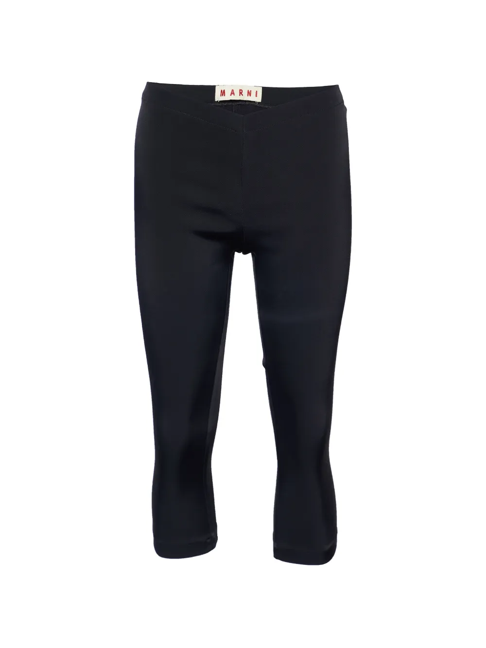 Marni Pre-Owned knitted cropped trousers - Nero