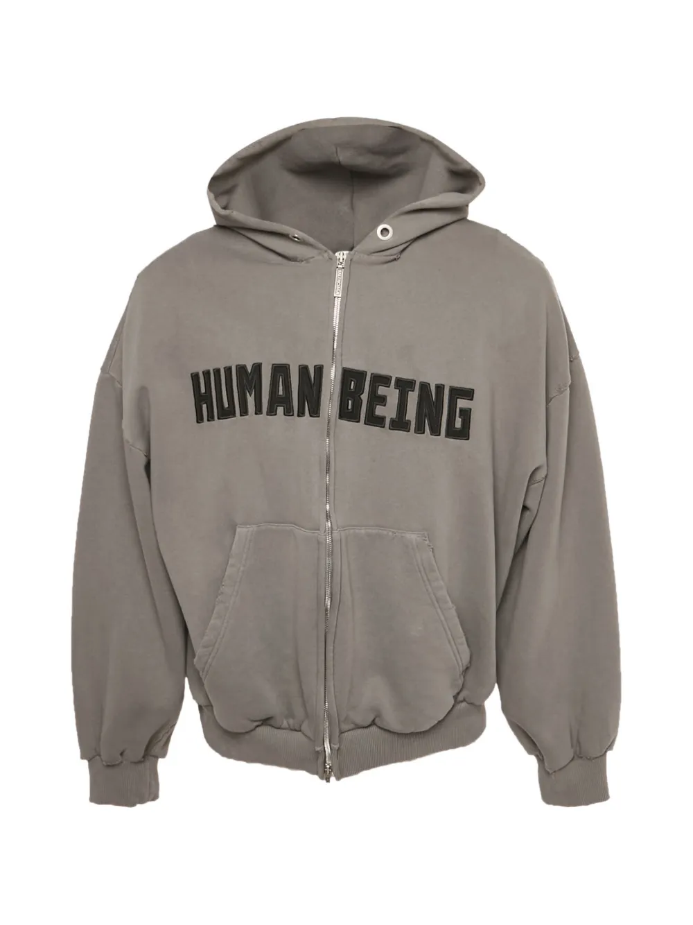 Balenciaga Pre-Owned long-sleeve pocket hoodie - Grigio