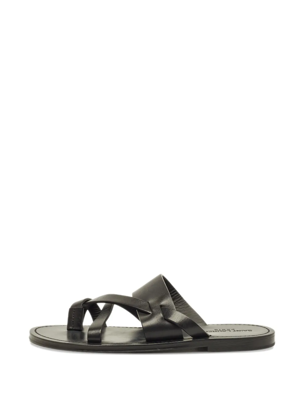 Saint Laurent Pre-Owned Culver leather sandals - Nero
