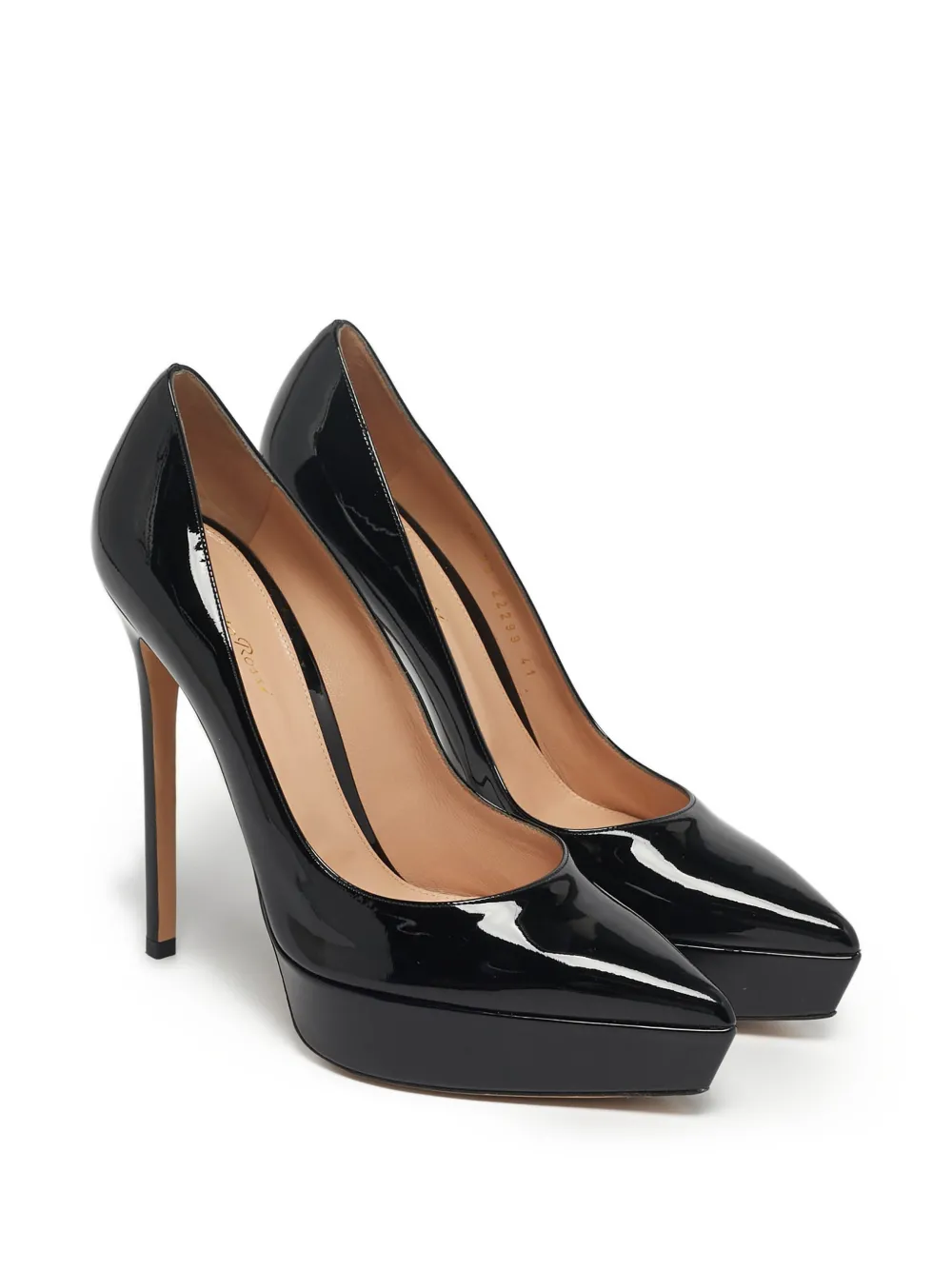 Gianvito Rossi Dasha platform leather pumps - Schwarz