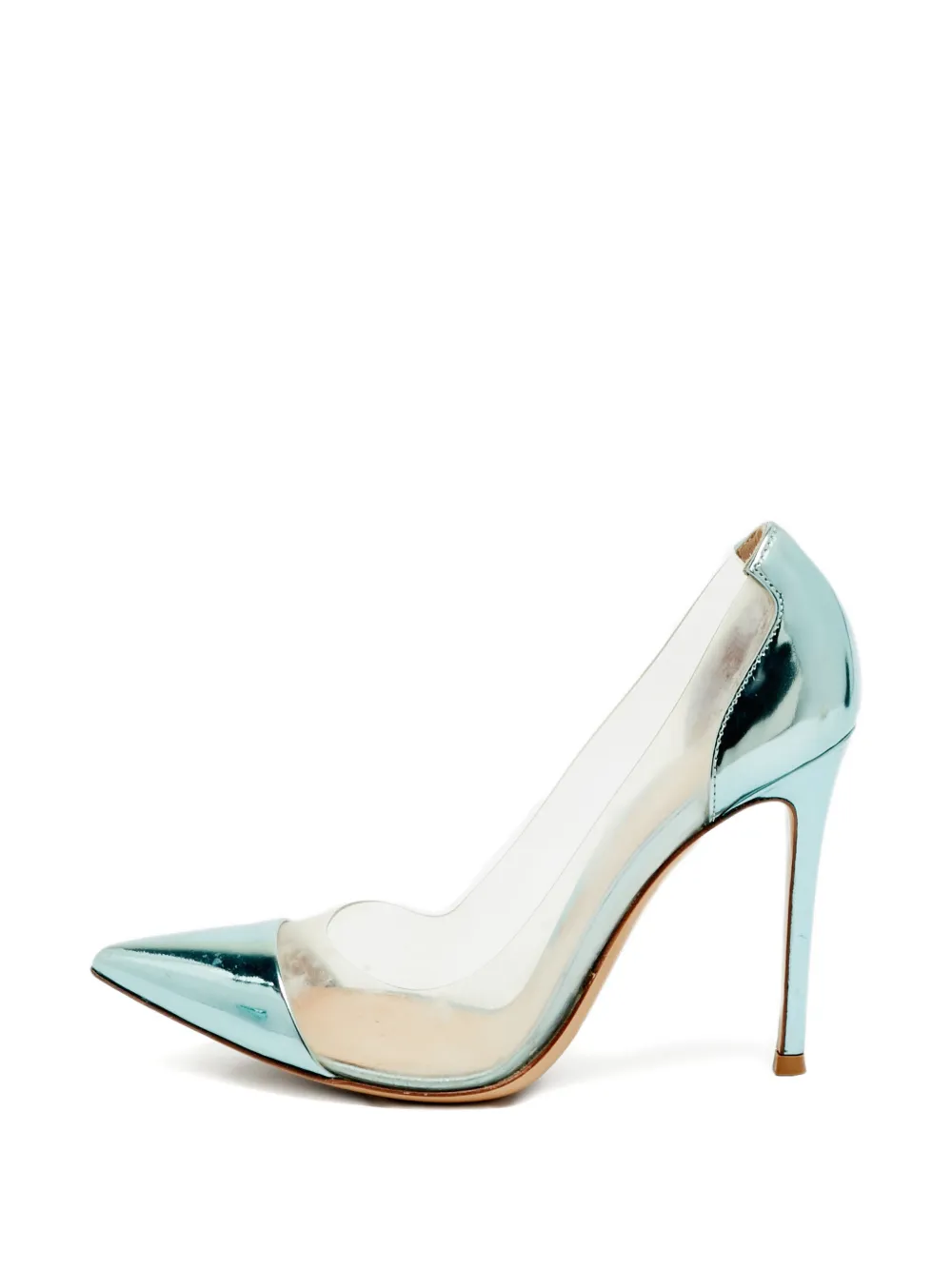 Gianvito Rossi Plexi pointed-toe pumps - Grün
