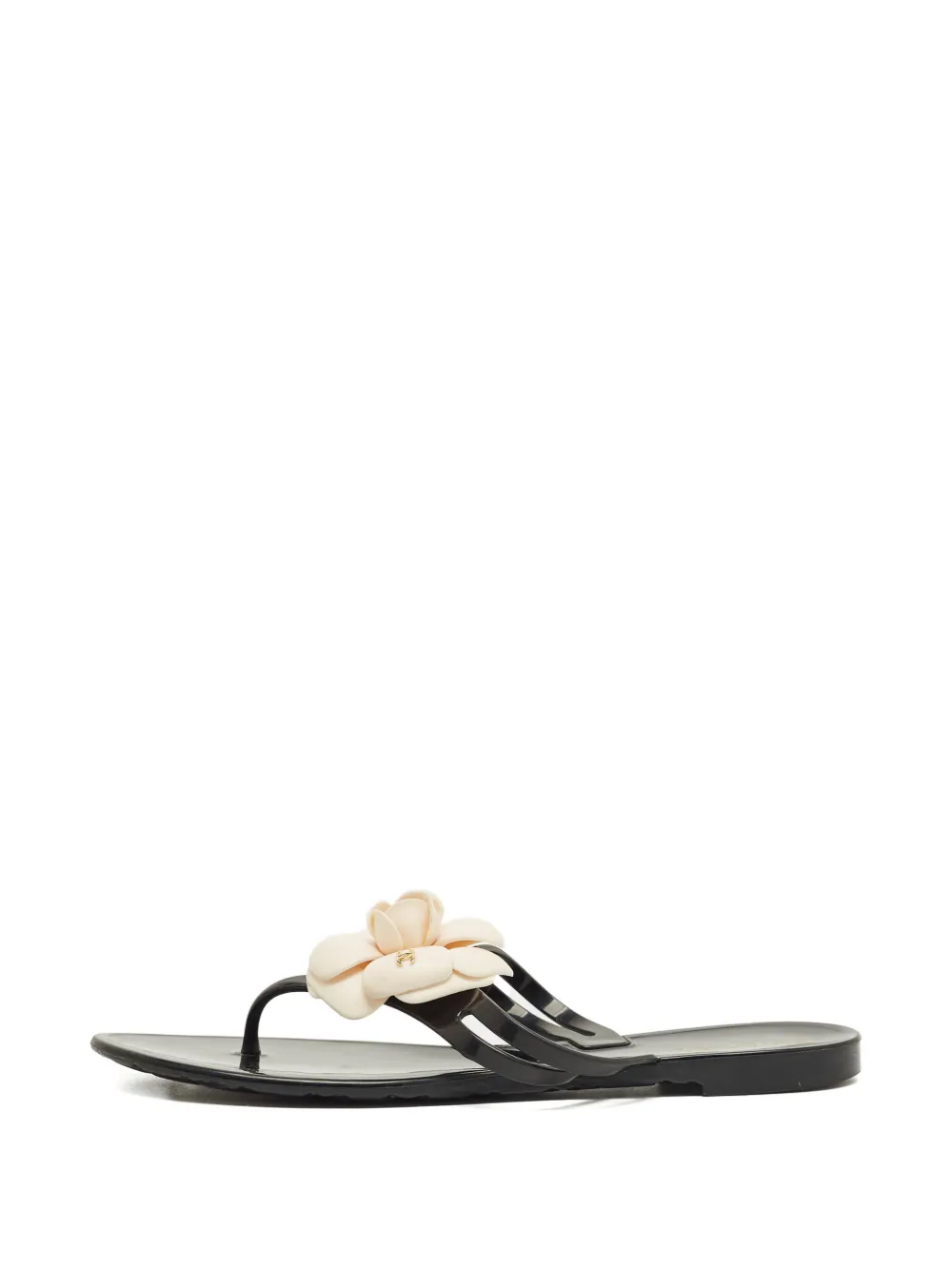 CHANEL Pre-Owned flower sandals - Schwarz