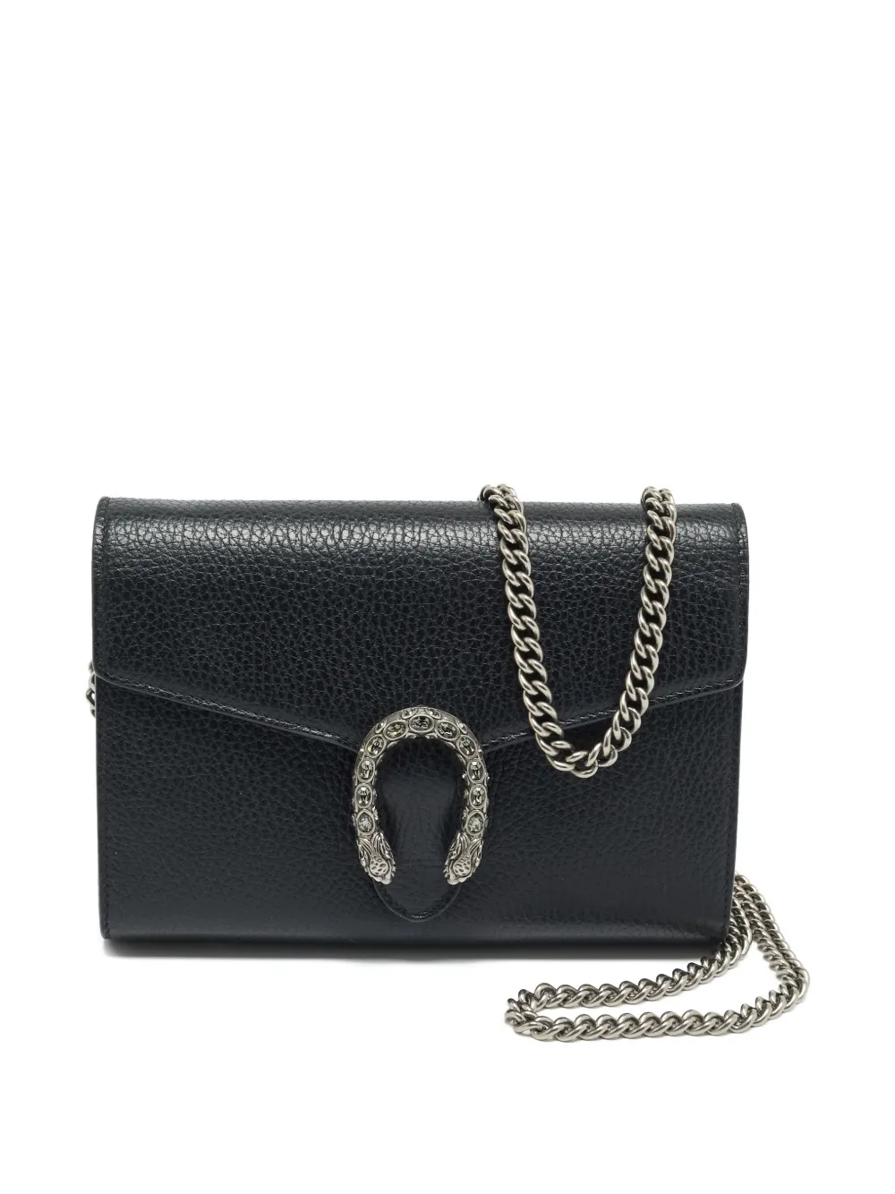 Gucci Pre-Owned Crystal Dionysus mini crossbody bag - Nero