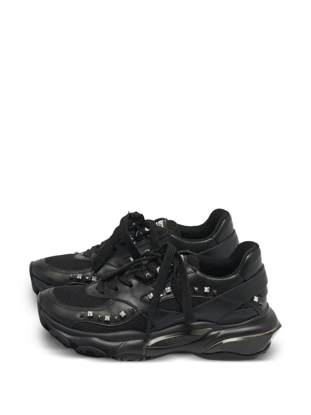 Valentino Garavani Pre-Owned Bounce Sneakers mit Nieten - Schwarz