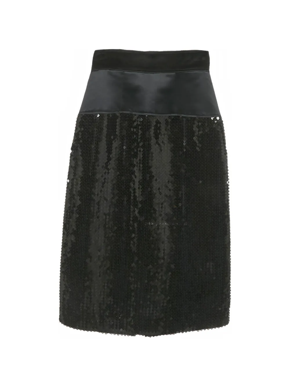 Dolce & Gabbana Pre-Owned sequin-embellishment midi skirt - Nero