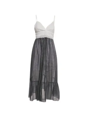 HERSKIND Linus lace-trimmed Slip Mini Dress | Grey | FARFETCH